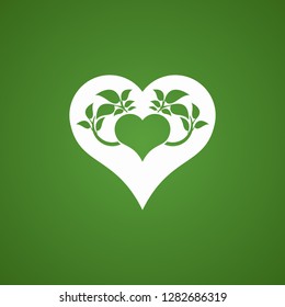 Abstract heart tree concept.