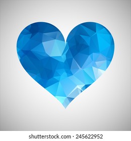 abstract heart triangles pattern