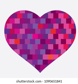 Abstract heart vector
