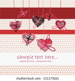 Abstract heart vector