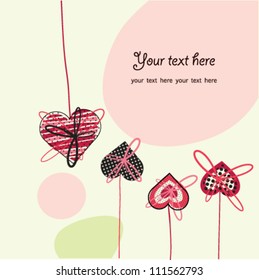 Abstract heart vector