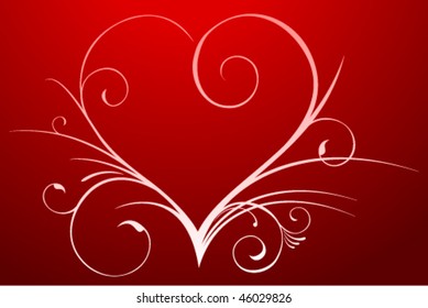 Abstract heart Vector. Also available in raster.