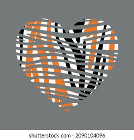 abstract heart. vector creative valentine