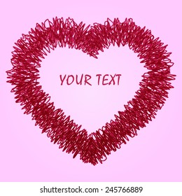 Abstract heart. Vector illustration
