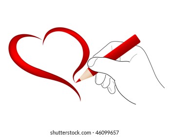 Abstract heart  - vector illustration