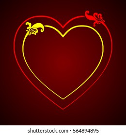 Abstract heart. Vector illustration.