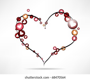 Abstract heart. Vector illustration.
