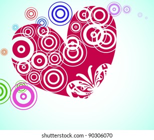 Abstract heart. Vector illustration.