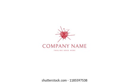 Abstract Heart vector logo image