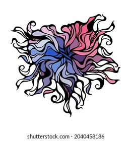 Abstract heart vignette pattern.Beautiful card for decorative design. Abstract background.  Background illustration graphic design. Wedding frame.