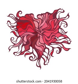 Resumen de patrón de viñeta de corazón. Bonita tarjeta para diseño decorativo. Antecedentes abstractos.  Diseño gráfico de ilustración de fondo. Marco de la boda.
