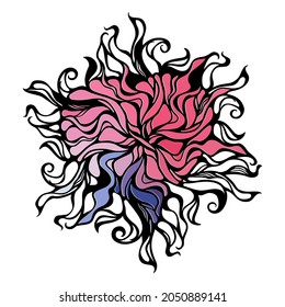 Abstract heart vignette pattern.Beautiful card for decorative design. Abstract background.  Background illustration graphic design. Wedding frame.