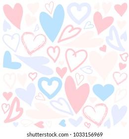 Abstract Hearts Background