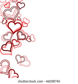 Abstract Hearts Background