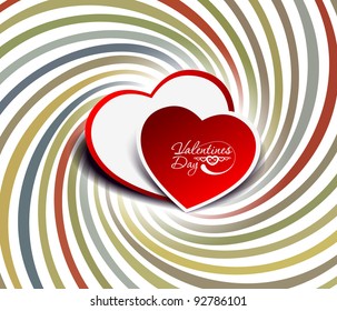 Abstract hearts background. Vector illustration.