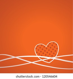 Abstract hearts greeting Card. Vector illustration./ Valentine's Day
