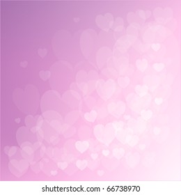 Abstract hearts lights