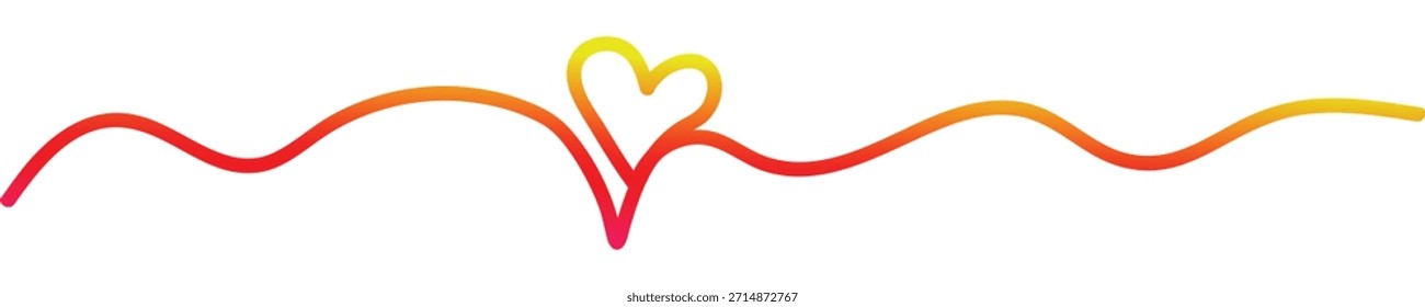 Corazones Abstractas Una línea continua dibujando sobre fondo blanco. Animación de dibujo continuo de la línea del corazón.	
