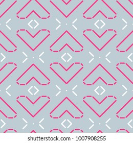 Abstract hearts seamless background