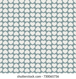 Abstract Hearts Seamless Vector Pattern. Geometric texture. Repeating background.