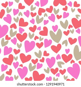 Abstract of hearts shape, Illustration art design. Vector design for Valentine's greeting card.