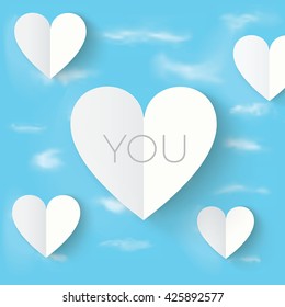 Abstract Hearts Vector Design for Your Beautiful Background