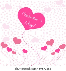 Abstract hearts. Vector illustration.