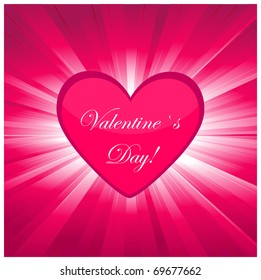 Abstract hearts. Vector illustration.