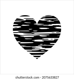 Abstract Heart-Shaped. Love Illustration for Icon, Symbol, Pictogram, Logo, or Graphic Design Element. Vector Illustration 