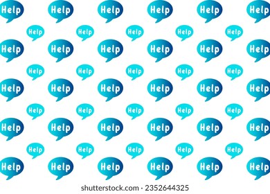 Abstract Help Message Pattern Background, can be used for business designs, presentation designs or any suitable designs.