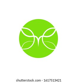abstract hemp logo design template element