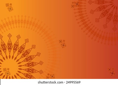 Abstract Henna Art Inspired Background