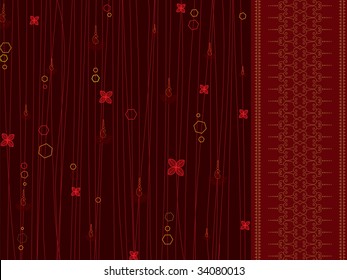 Abstract Henna design background