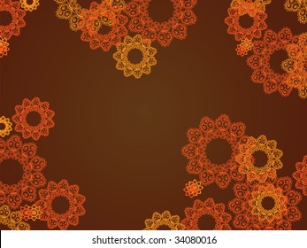 Abstract Henna design background