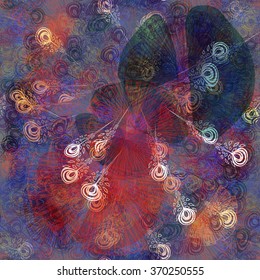 Abstract herbal seamless background