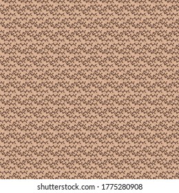Abstract herbal seamless pattern with leaves on beige background. For wrapping paper,textile,wallpapers,design templates. Vector  hand drawn endless texture.