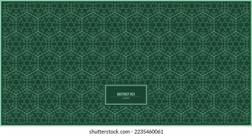 abstract hex pattern with multiple random line inside