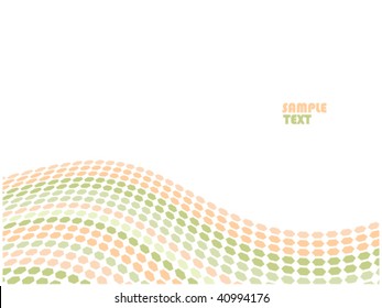 abstract hex waves vector illustration background with copyspace for your text