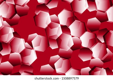 Abstract hexagon background 02, gradient vector illustration