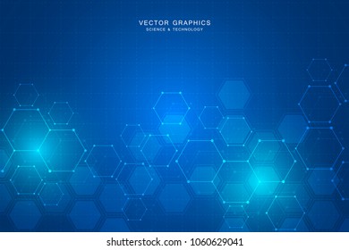 Abstract hexagon background