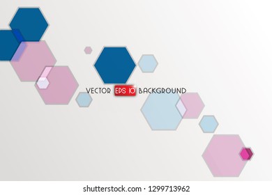 Abstract hexagon background