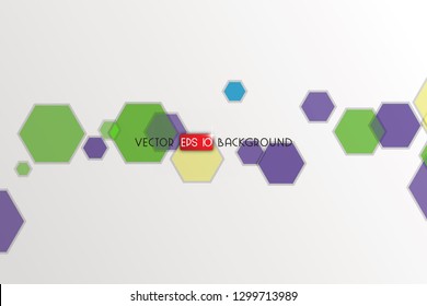 Abstract hexagon background