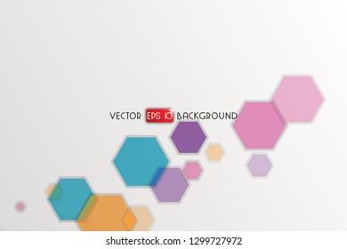 Abstract hexagon background