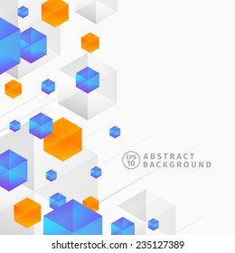 Abstract Hexagon background