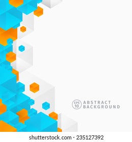 Abstract Hexagon background