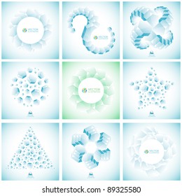 Abstract hexagon background.