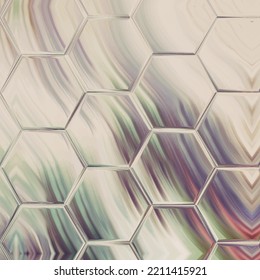 Abstract hexagon background. Colorful geometric background.
