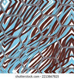 Abstract hexagon background. Colorful geometric background.
