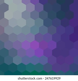 Abstract hexagon background. Colorful geometric background. 