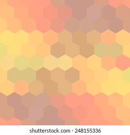 Abstract hexagon background. Colorful geometric background 